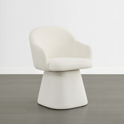 Modern Upholstered 360 Swivel Dining Barrel Chair