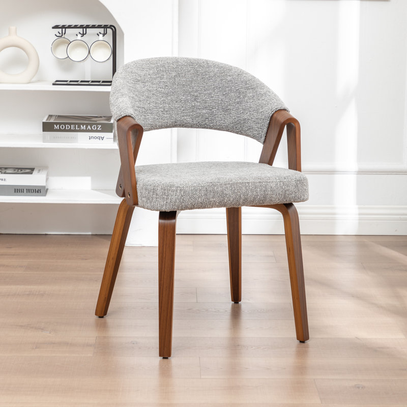 Chaise rembourrée Maven, Gris