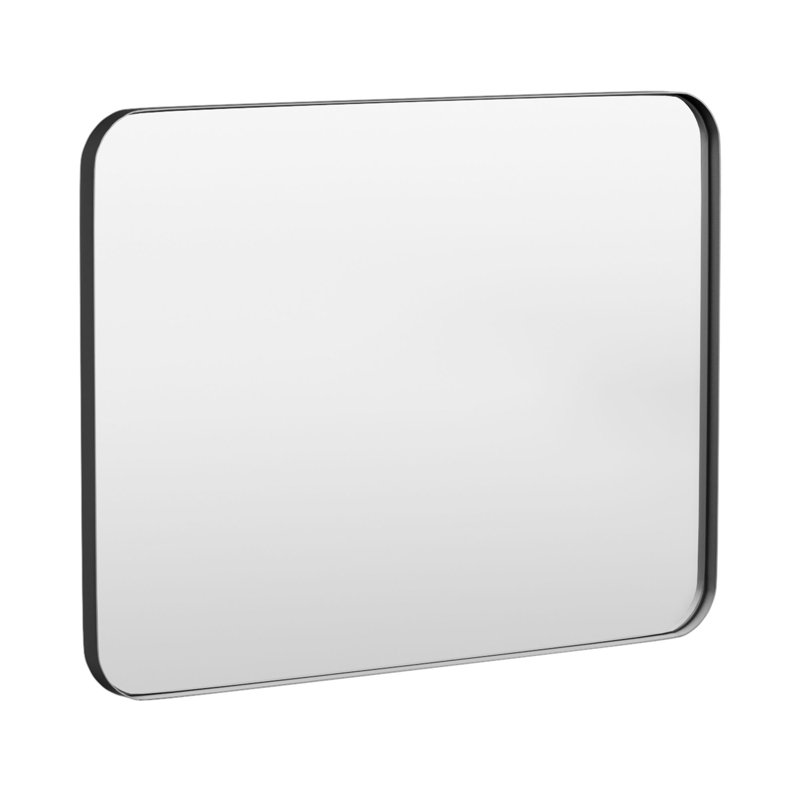 Miroir de salle de bain mural Cozy Design, 30 po x 40 po, Noir, Rectangle