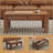 35" Rectangle Coffee Tables With Storage For Firearms And Wine, Small Table With Password Lock