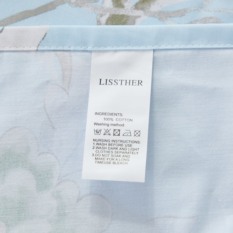 Ensemble de draps pour chambre d'amis 4 pièces 100% coton, Ensemble de draps pour très grand lit avec 2 taie