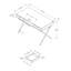 Bureau d'ordinateur, bureau personnel, ordinateur portable, tiroirs de rangement, L 48 po, travail, stratifié, métal, contemporain, moderne-759574312-759574318