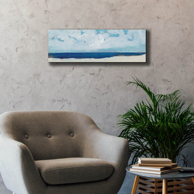  'Beach 1' by Cheryl Warrick Canvas Wall Art, 36" x 12"
