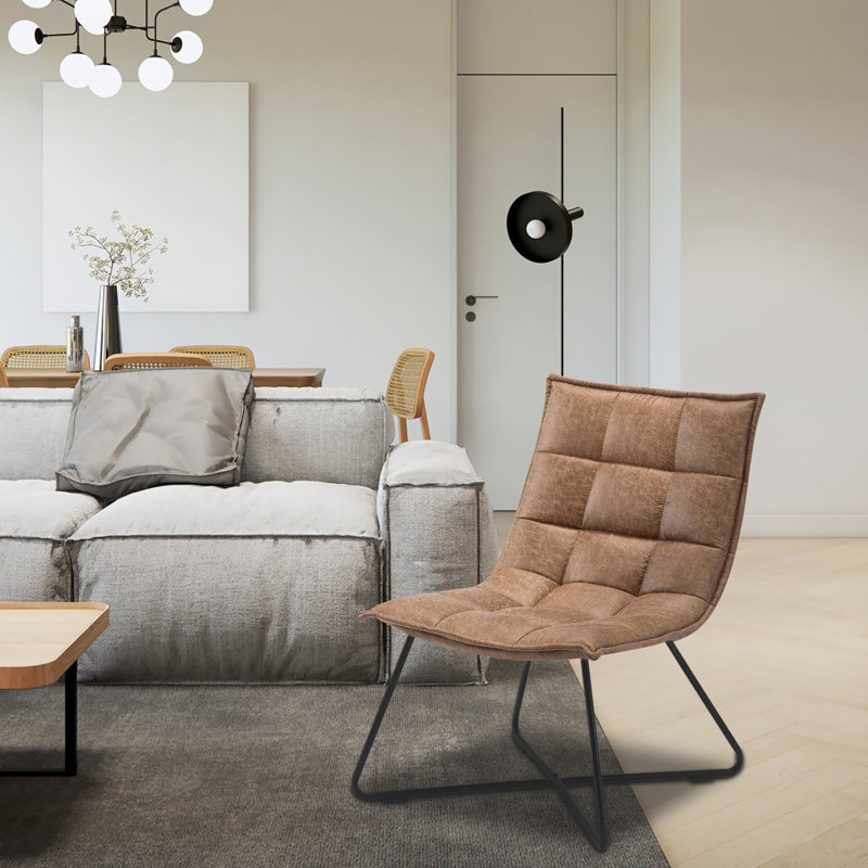 Fauteuil de chambre Abigail, Caramel