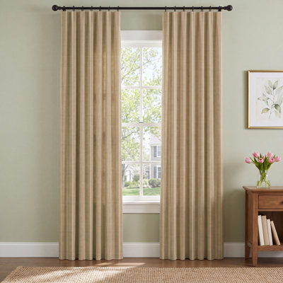 Merritt Jacquard Stripe Pleated Curtain