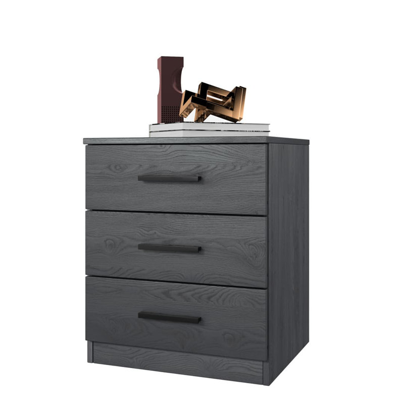 Bloxberg 46cm W Manufactured Wood Bedside Table
