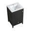 Meuble-lavabo de 20 po avec lavabo, armoire de salle de bain avec porte à fermeture douce-1426168510