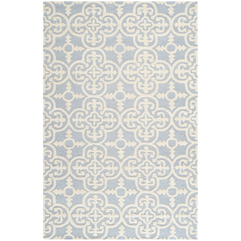 Knott Transitional Wool Area Rug, Rectangle 152 x 244 cm