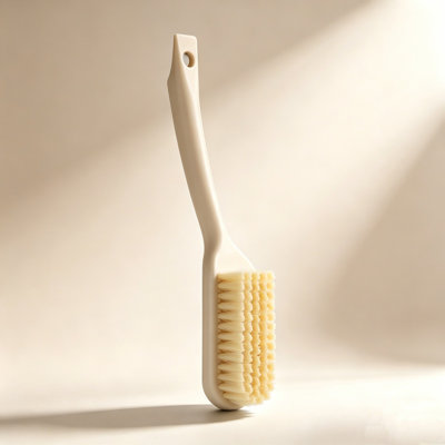 Pl astic shoe brush Long Handled Shoe Brush Household Plastic Shoe Washing Brush Hanging Cleaning Brush No Damage To Shoes Soft No Damage To Clothing Shoe Brush