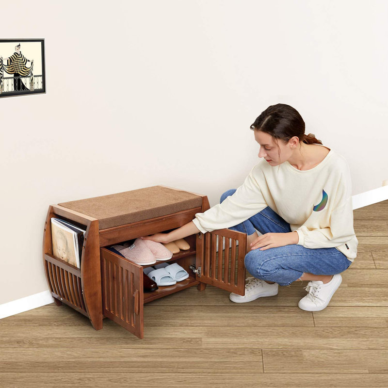 6 Pair Shoe Storage Bench