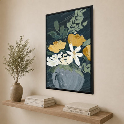 Roses And Daisies by Lucille Price - Graphic Art on Canvas