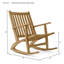 Bollman Teak Outdoor Rocker Chair