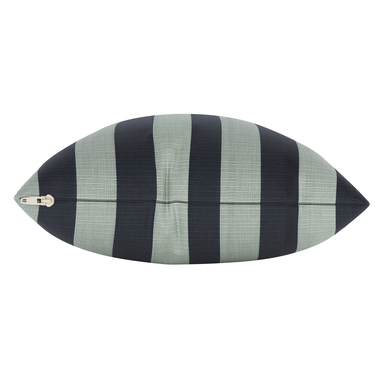 Lani Sunbrella Outdoor/Indoor Throw Pillow, Sunbrella Expressive Mist Striped, Square 14"
