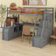 Lit mezzanine simple avec tiroirs Jeffree Kids-622586015-658100730