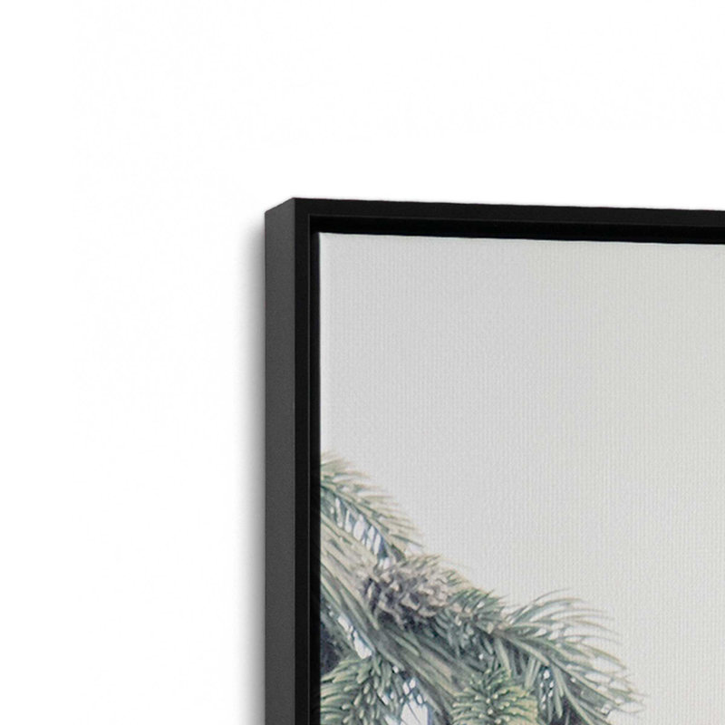 Forest Treasures Canvas Print, 12.75" H x 8.75" W x 1.75" D, Satin Black Floater Framed