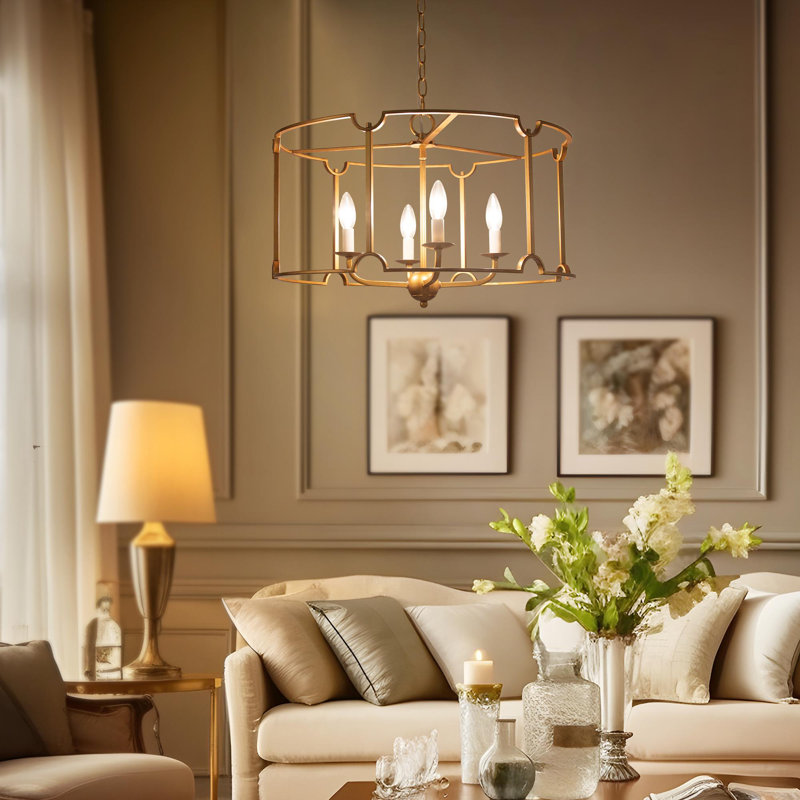 Lustre tambour 4 lumières Parmer