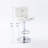 Tufted  Wingback  Modern Adjustable Modern Swivel Height Barstools Counter Stool For Kichen Island  Set Of 2 ,White