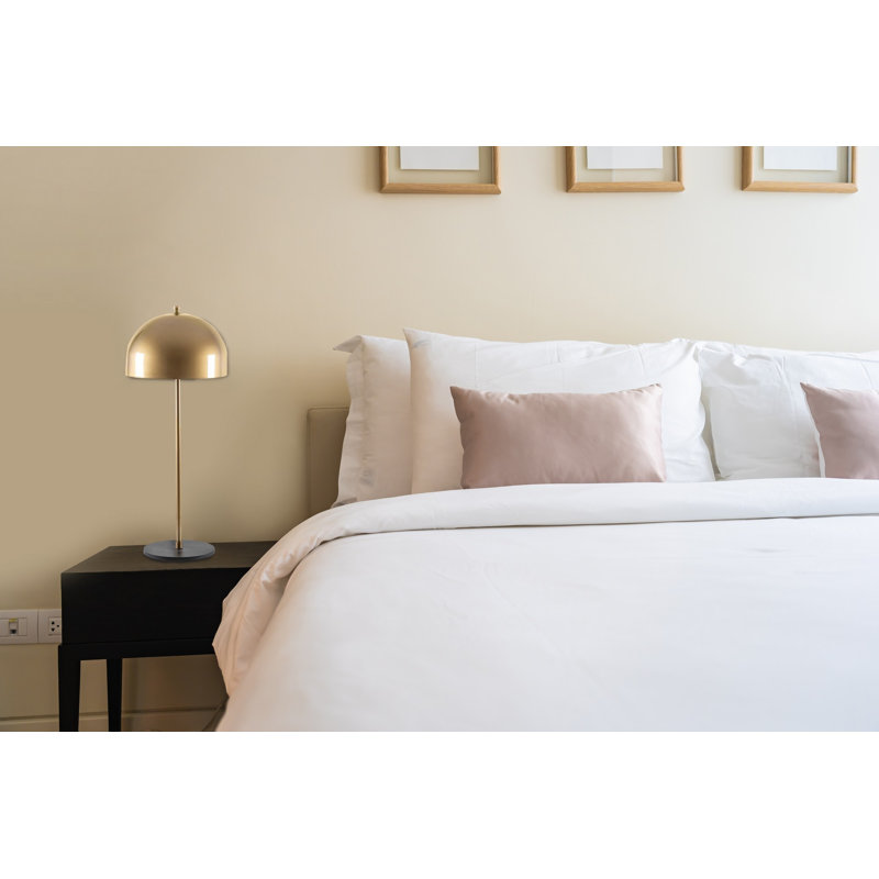 Metal Table Lamp, Gold/Black, Gold