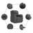  Recliner Chair Dark Grey Polyester, Metal, Plywood, Foam, PP Fiber