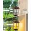 Lanternes solaires décoratives suspendues d'extérieur AWW (lot de 2), étanches IP, avec une lueur vacillante imitant une flamme.