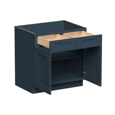 CASAINC Ready-to-Assemble W33"x D24"x H34.5" Kitchen Standard Base Cabinet