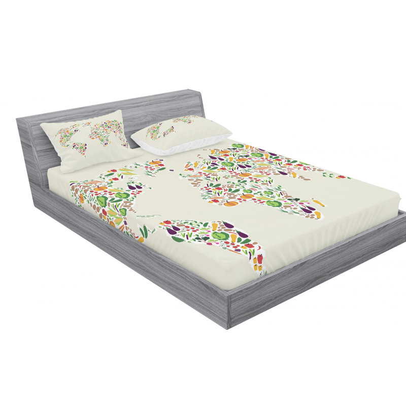 Microfiber Sheet Set, Full Sheet Set with Fitted Sheet