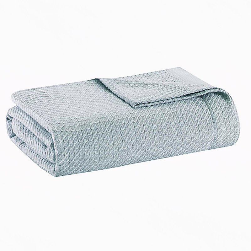 Couverture, Bleu clair, Lit simple