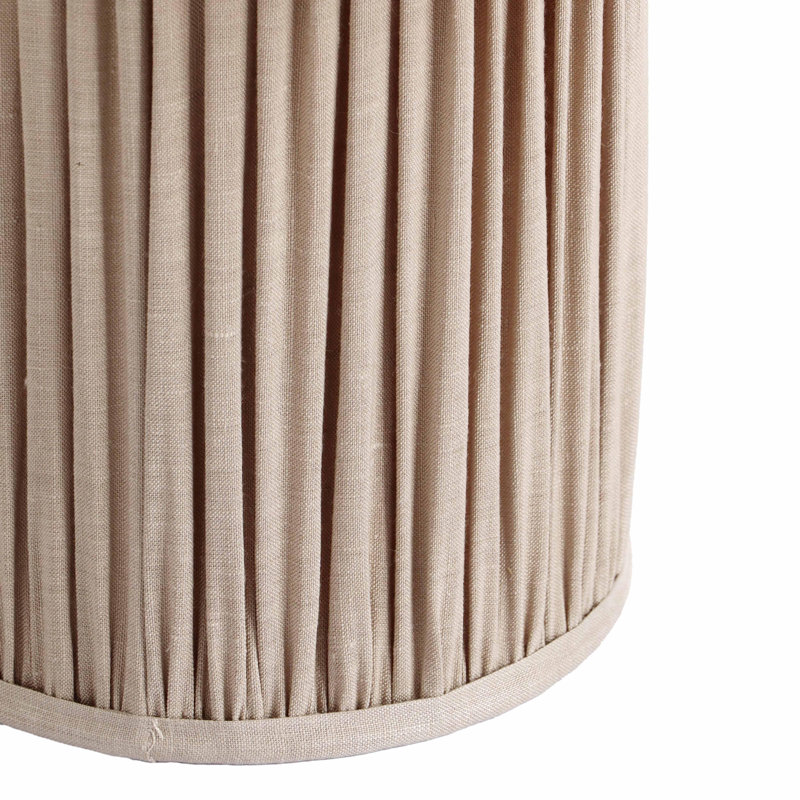 Anabiah Corrine Jute and Cotton Table Lamp, Beige