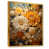 Toile avec cadre flottant or