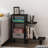 3-Tier Sofa Side Table in Espresso/Black