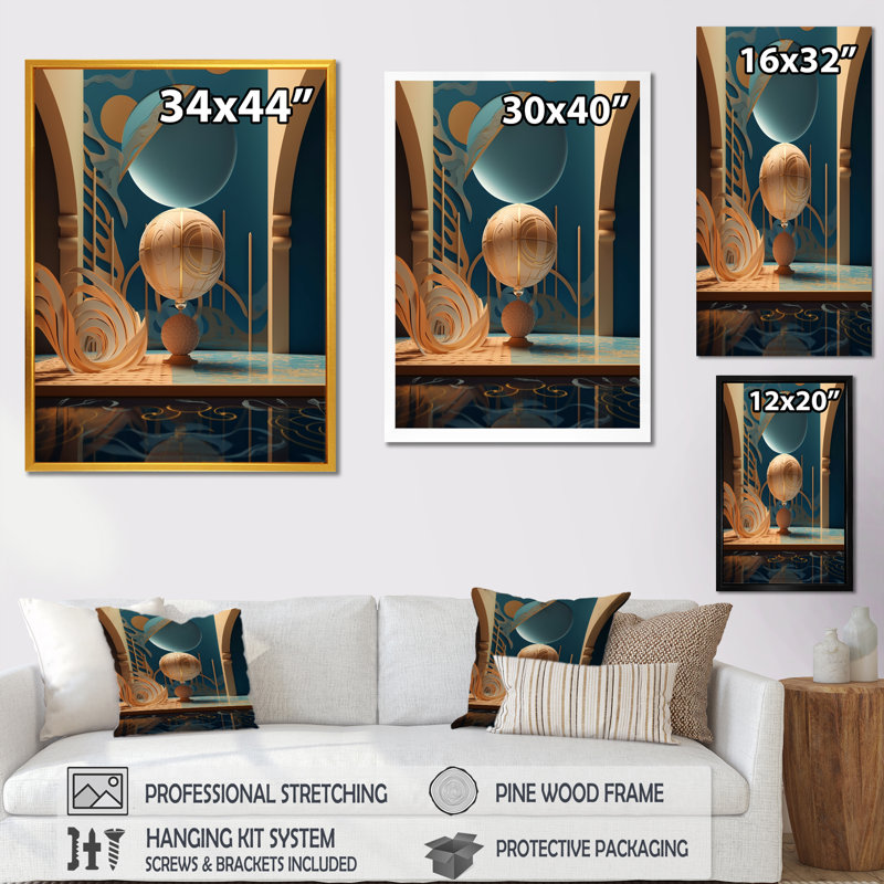 " Master Consciousness Future Geometry Seance ", 32" H x 24" W x 1" D, Black Single Picture Framed
