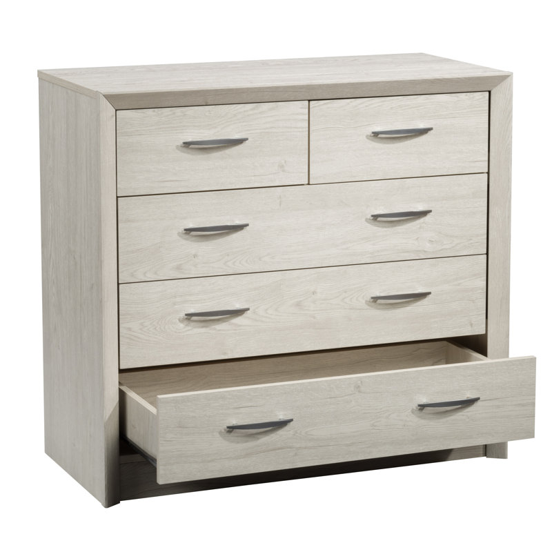 Commode 5 tiroirs Lodsworth, Chêne blanchi
