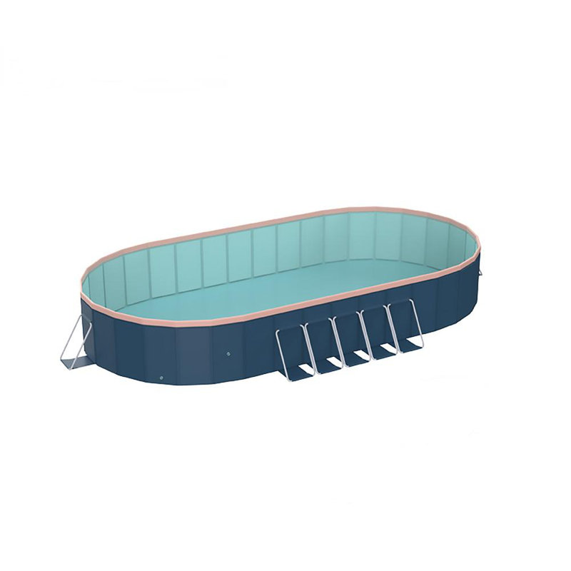 Piscine pour patio extérieur, 6,56 pi x 3,61 pi x 20,47 po