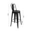 Silliman Metal Outdoor 76cm Bar Stool