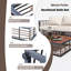 Ensemble de canapé modulaire en métal 7 pièces avec coussins 7 pièces-1621711008-1621711009