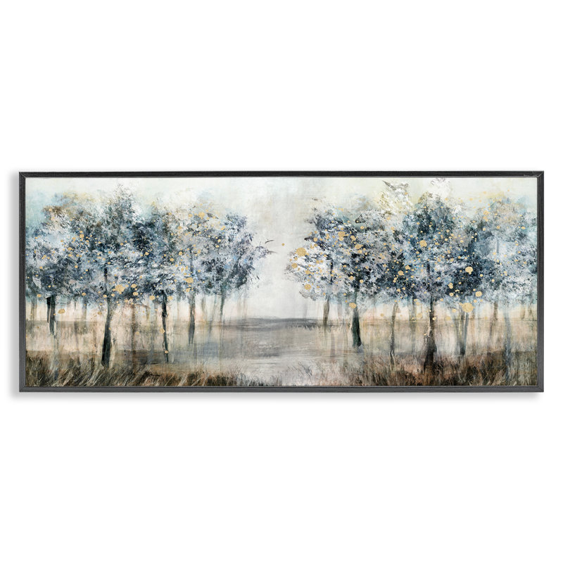 Art mural moderne sur toile Stupell Industries par Nina Blue, H 13 po x l 30 po x P 1,5 po, Giclée encadrée noir minuit