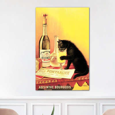 Absinthe Bourgeois - Wrapped Canvas Print