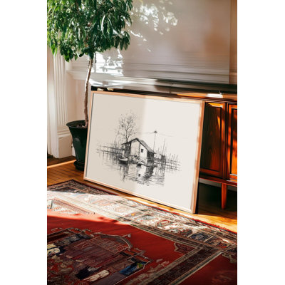 Peinture décorative encadrée