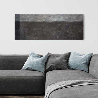 Shades of Grey Abstract Industrial Canvas - Home Decor Art