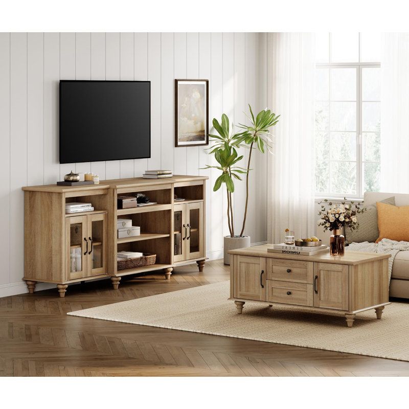 Ensemble de meuble télé et de table basse 2 pièces Scarlet