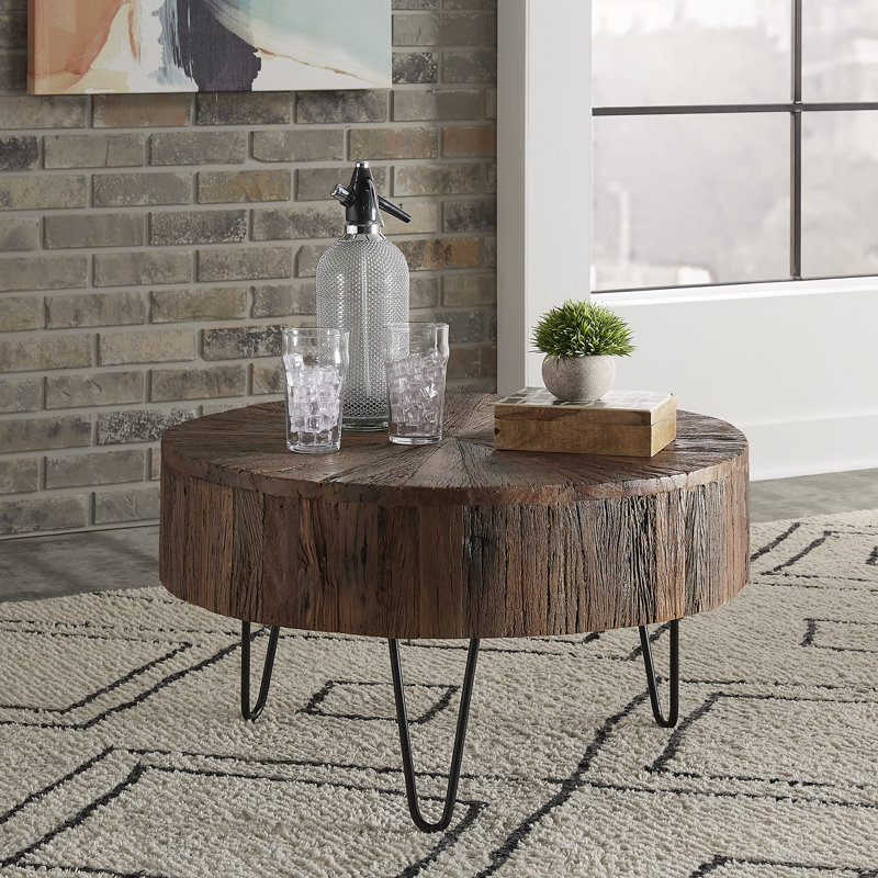 Everby Solid Wood Top Coffee Table
