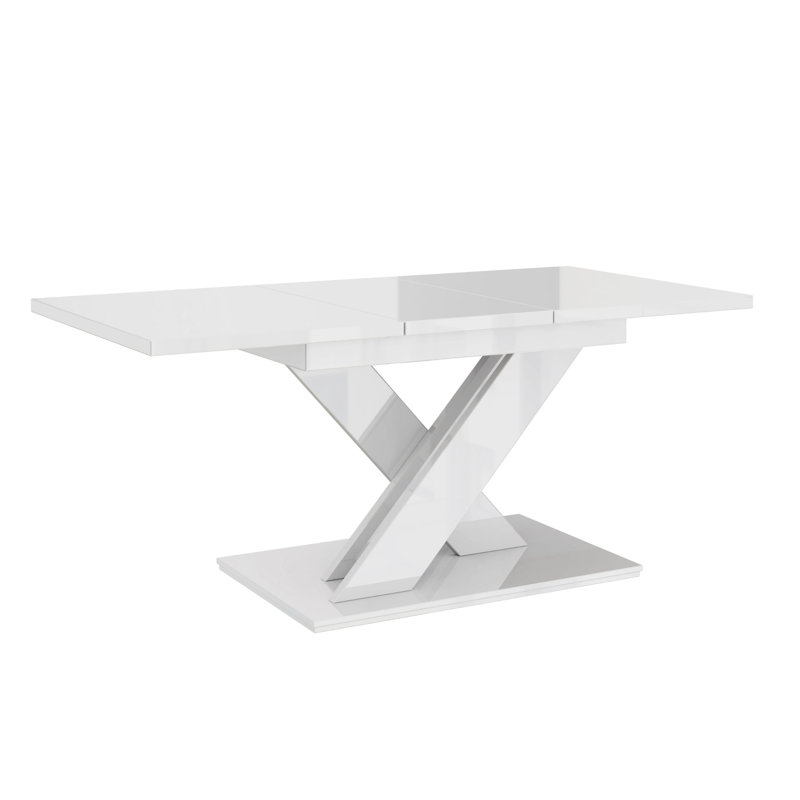 Bronx Extendable Dining Table, White Gloss