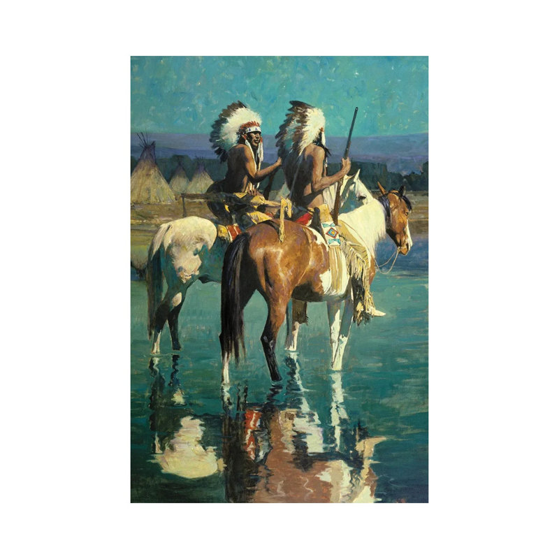 Cheyenne Camp By David Mann - Wrapped Canvas Graphic Art by David Mann - Wrapped Canvas Print
