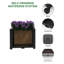 2.2 m X 2.4 m Tall Metal Garden Arch with Planter Boxes, Heavy Duty Iron Trellis for Climbing Plants, Weather-Resistant Archway for Garden Decor, Wedding and Party-129227353