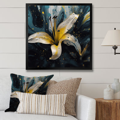 «Yellow Artful Lilies II» sur toile