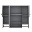 Armoire de salle de bain murale 35 "x 28" avec miroir, tablette ouverte et barre à serviettes, armoire de salle de bain avec miroir-1068103584