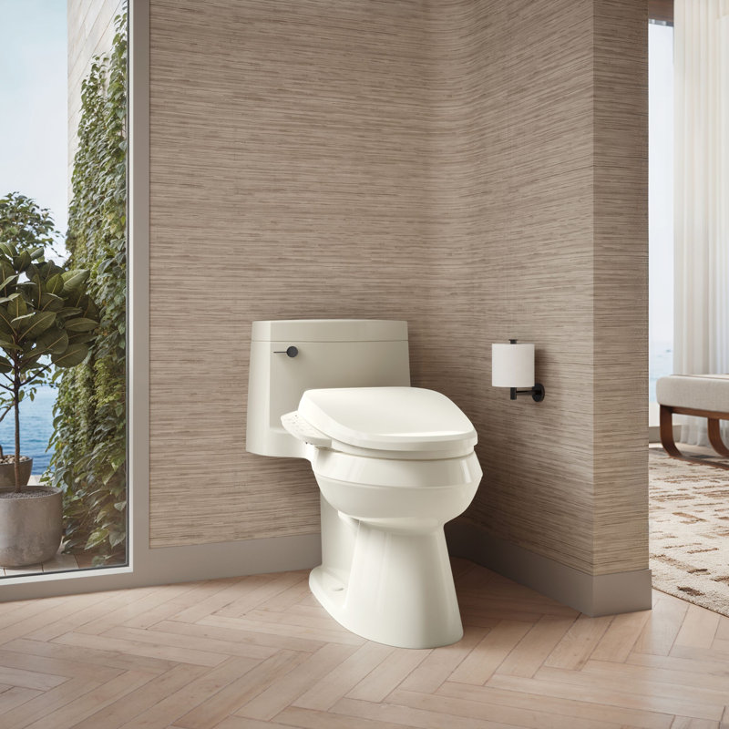 C3® 155 Cleansing Elongated Toilet Seat, Biscuit
