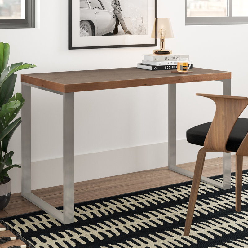 Malmesbury Metal Base Writing Desk, Walnut
