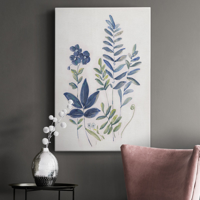 Fern Study I - reproduction sur toile tendue, H 48 po x l 32 po x P 1,5 po