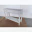 Console étroite de 29,53 pouces de hauteur avec tiroirs et tablette de rangement, parfaite pour l'entrée, le couloir et le salon en blanc